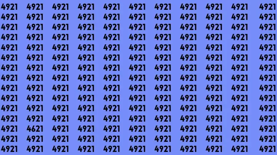 Optical Illusion Brain Test: If you have Sharp Eyes Find the number 4621 in 20 Secs