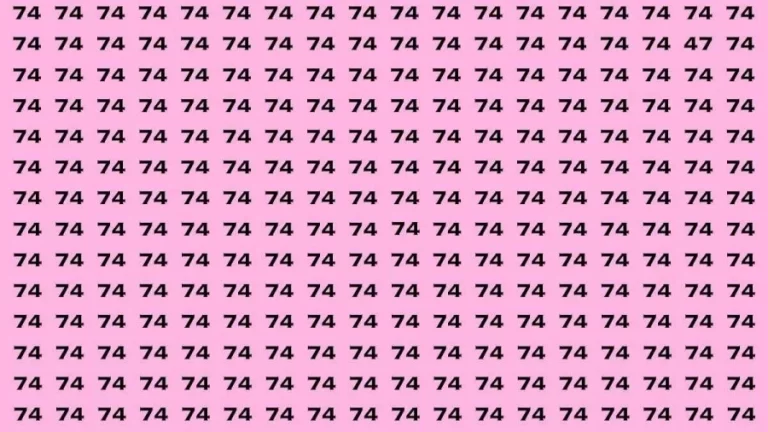 Observation Brain Challenge: If you have Hawk Eyes Find the Number 47 among 74 in 15 Secs