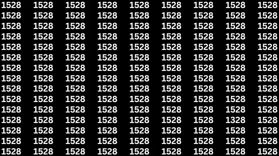 Brain Test: If you have Eagle Eyes Find the Number 1328 among 1528 in 15 Secs