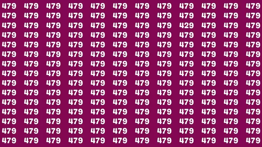 Optical Illusion Brain Challenge: If you have Hawk Eyes Find the Number 429 in 15 Secs