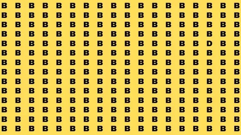 Optical Illusion Brain Test: If you have Sharp Eyes Find the Letter D in 20 Secs