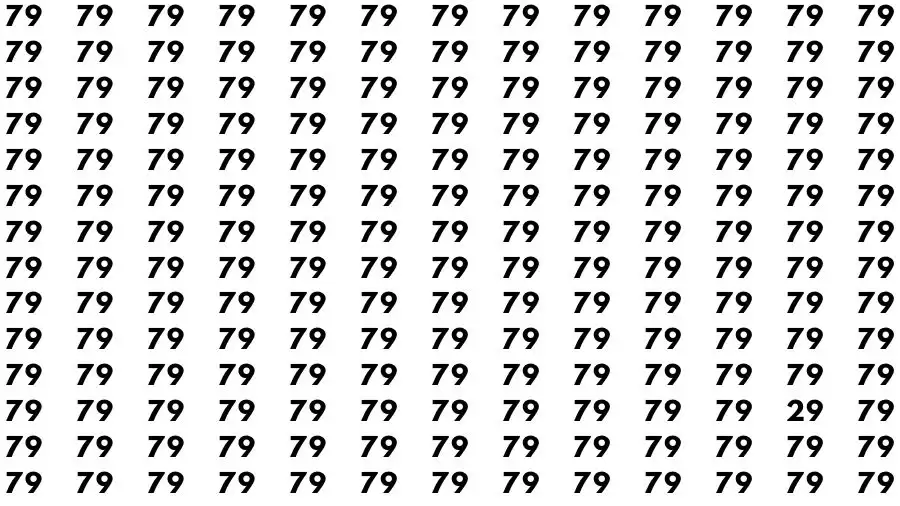 Observation Skill Test: If you have Eagle Eyes Find the Number 29 in 10 Secs