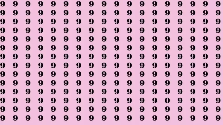 Optical Illusion Brain Test: If you have Sharp Eyes Find the Number 0 in 7 Secs