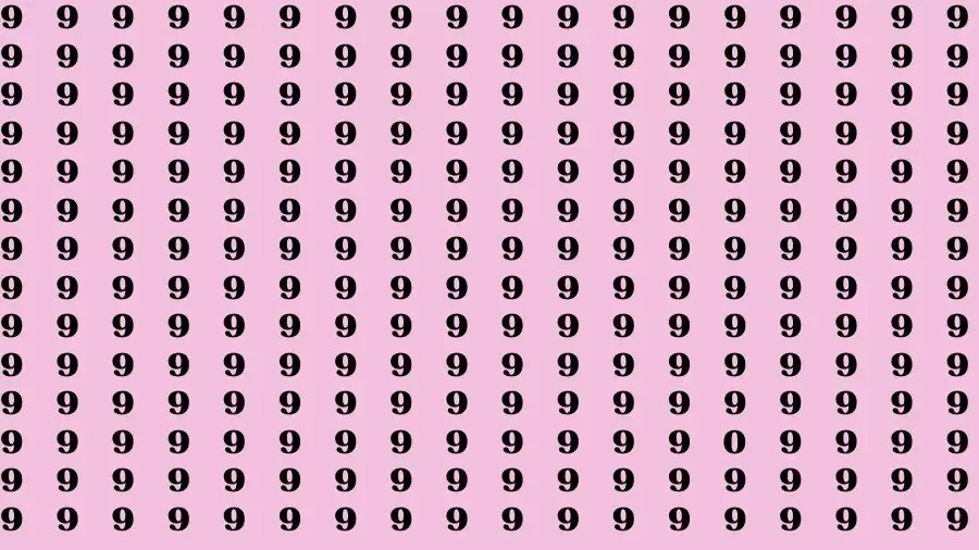 Optical Illusion Brain Test: If you have Sharp Eyes Find the Number 0 in 7 Secs