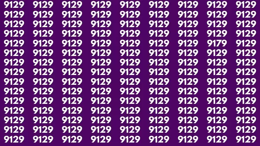 Brain Test: If you have Eagle Eyes Find the Number 9179 among 9129 in 15 Secs