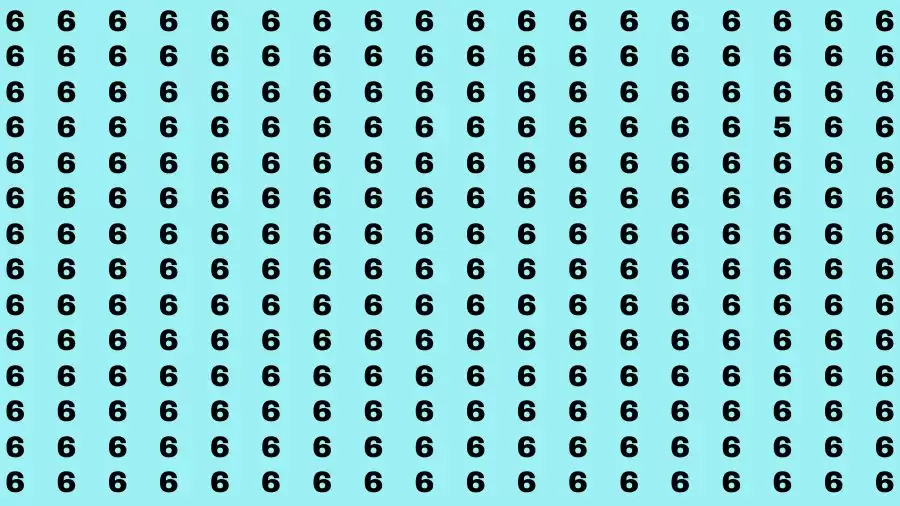 Optical Illusion Brain Test: If you have Sharp Eyes Find the number 5 in 20 Secs