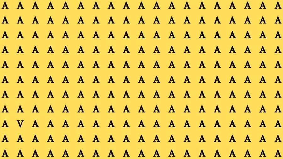 Observation Skill Test: If you have Eagle Eyes Find the Letter V in 7 Secs