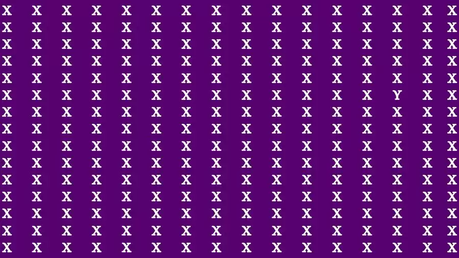 Optical Illusion Brain Challenge: If you have Hawk Eyes Find the Letter Y in 11 Secs