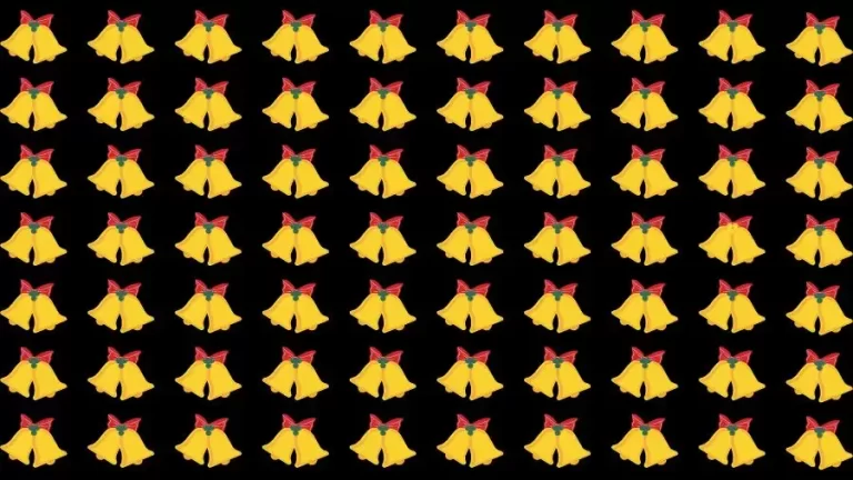 Optical Illusion Challenge: If you have Eagle Eyes find the Odd Bell in 15 Seconds