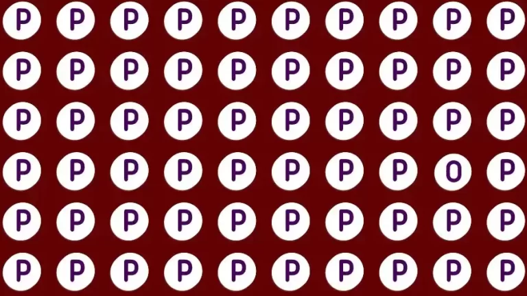 Observation Find it Out: If you have Sharp Eyes Find the letter O among P in 20 Secs