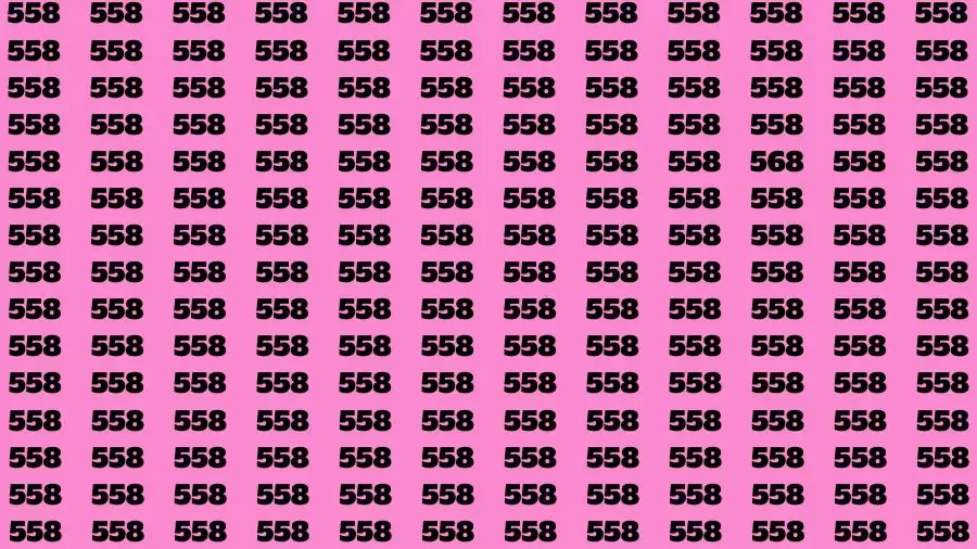 Observation Brain Challenge: If you have Hawk Eyes Find the Number 568 in 15 Secs