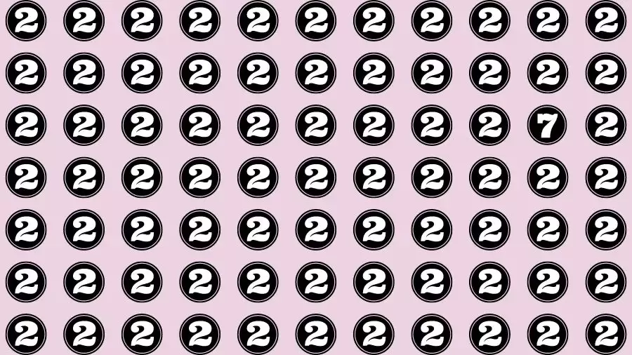 Observation Brain Test: If you have 50/50 Vision Find the Number 7 in 15 Secs