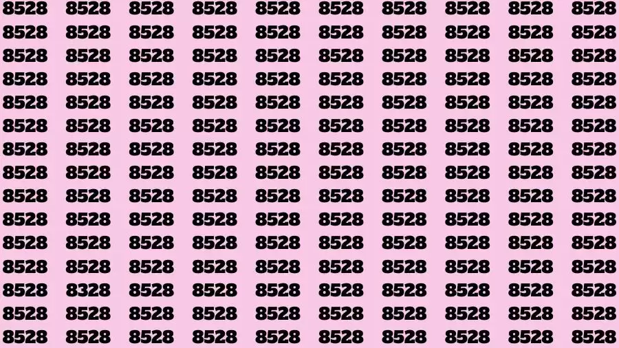 Observation Brain Challenge: If you have Eagle Eyes Find the number 8328 in 12 Secs