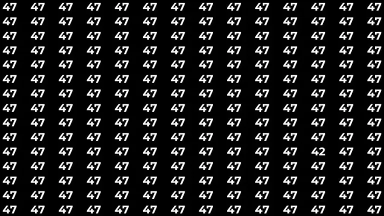 Optical Illusion Eye Test: If you have Sharp Eyes Find the number 42 in 20 Secs