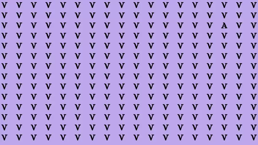 Optical Illusion Brain Test: If you have Eagle Eyes Find the Letter A in 15 Secs