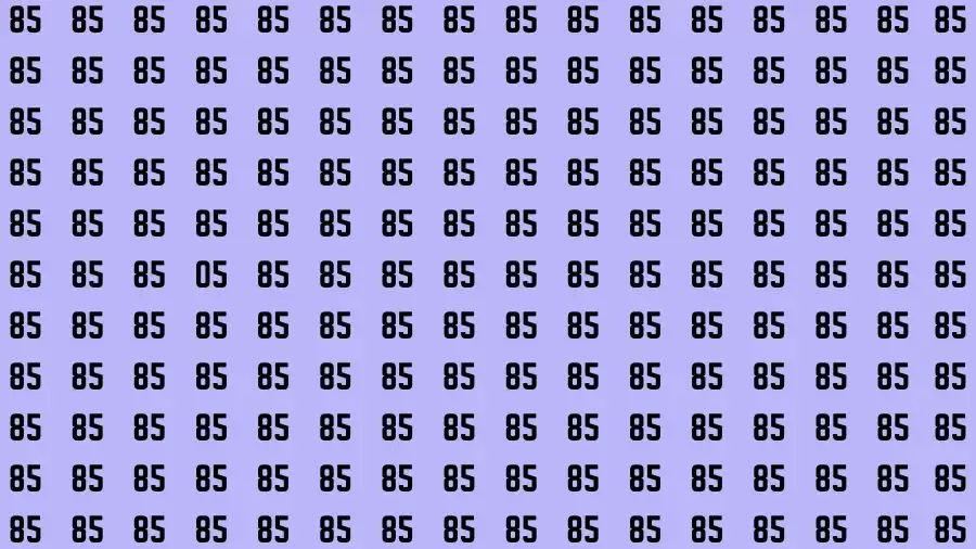 Observation Brain Challenge: If you have Eagle Eyes Find the number 05 in 12 Secs