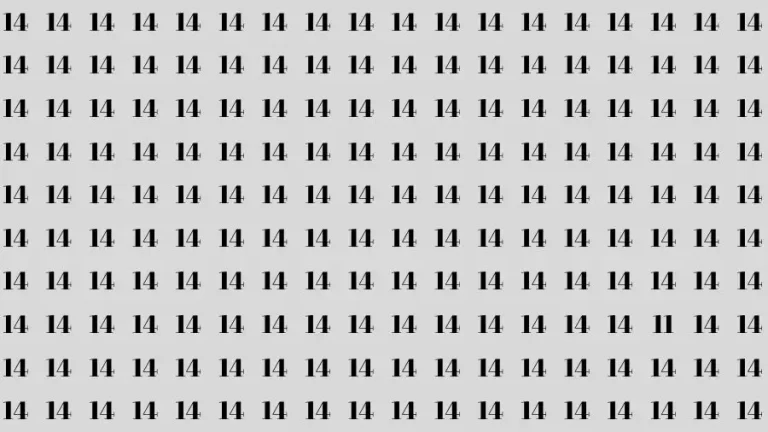 Brain Test: If you have Eagle Eyes Find the Number 11 in 15 Secs