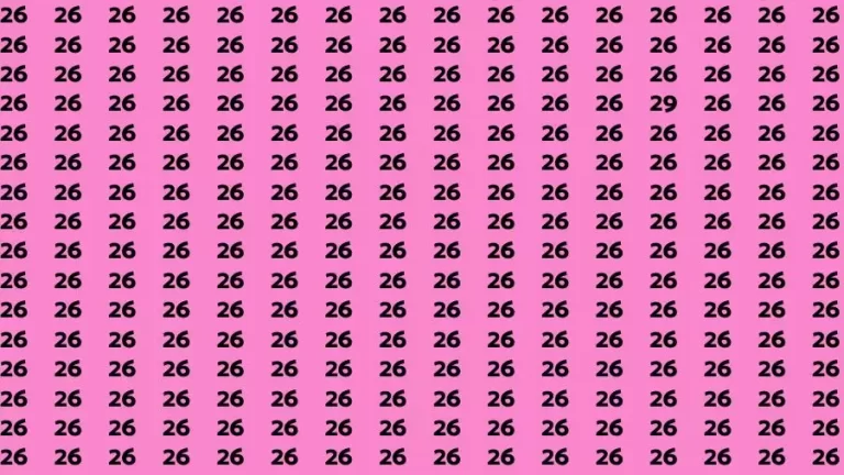 Optical Illusion Brain Test: If you have Sharp Eyes Find the number 29 in 20 Secs