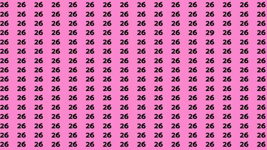 Optical Illusion Brain Test: If you have Sharp Eyes Find the number 29 in 20 Secs