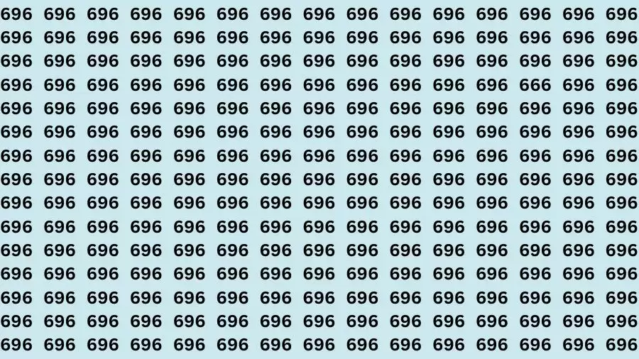 Optical Illusion Brain Test: If you have Sharp Eyes Find the number 666 in 20 Secs