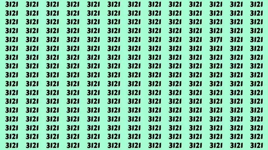 Observation Brain Challenge: If you have Eagle Eyes Find the number 3171 in 12 Secs