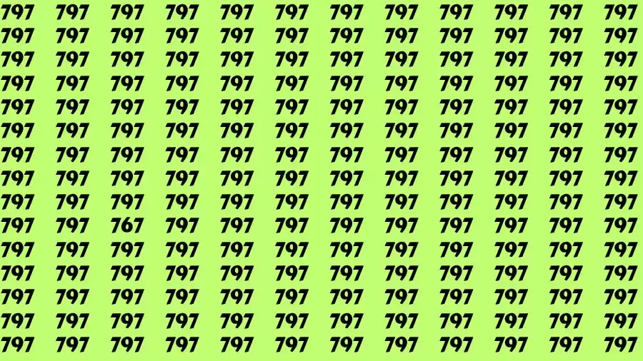 Observation Brain Challenge: If you have Eagle Eyes Find the number 767 in 12 Secs