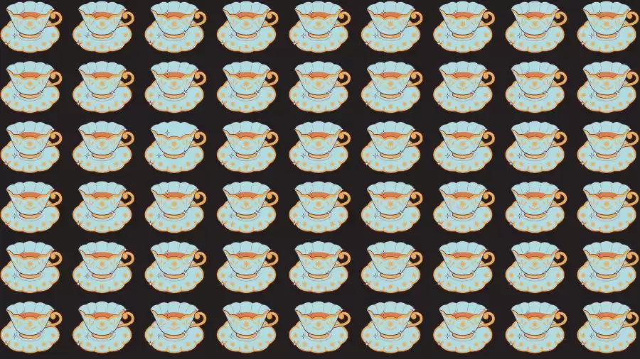 Optical Illusion Brain Test: If you have Eagle Eyes find the Odd Cup in 8 Seconds