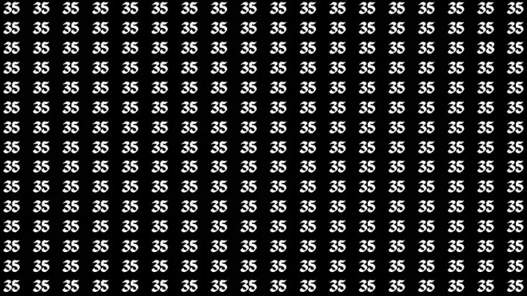 Optical Illusion Brain Test: If you have Eagle Eyes Find the Number 38 in 15 Secs