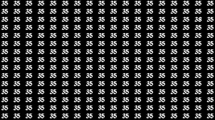 Optical Illusion Brain Test: If you have Eagle Eyes Find the Number 38 in 15 Secs