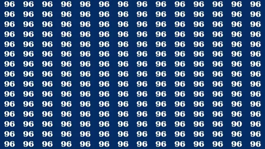 Optical Illusion Brain Challenge: If you have Hawk Eyes Find the Number 90 in 15 Secs