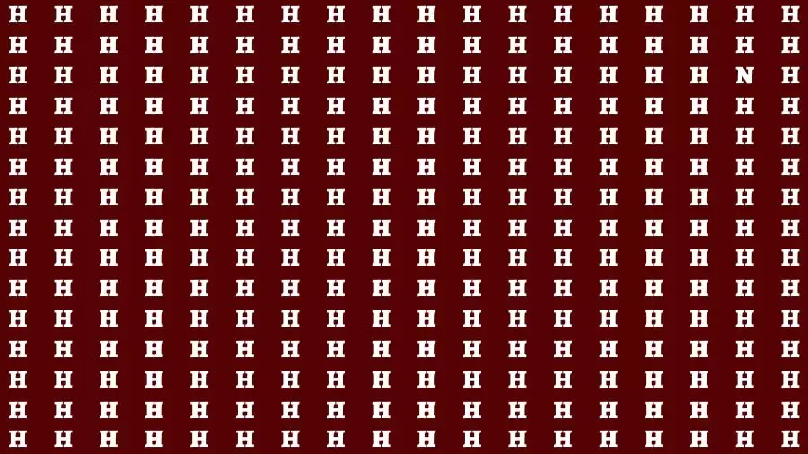 Optical Illusion Brain Test: If you have Eagle Eyes Find the Letter N in 15 Secs