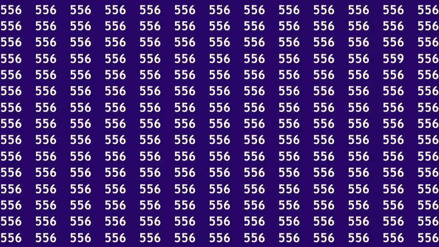 Optical Illusion Brain Challenge: If you have Hawk Eyes Find the Number 559 in 15 Secs