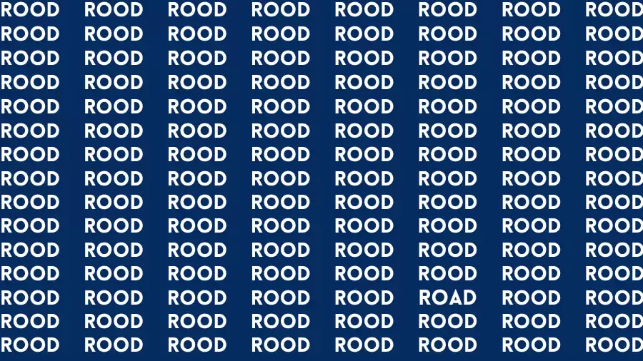 Observation Brain Challenge: If you have Eagle Eyes Find the word Road in 15 Secs