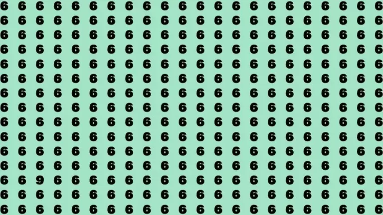 Optical Illusion Brain Challenge: If you have Hawk Eyes Find the Number 9 among 6 in 15 Secs