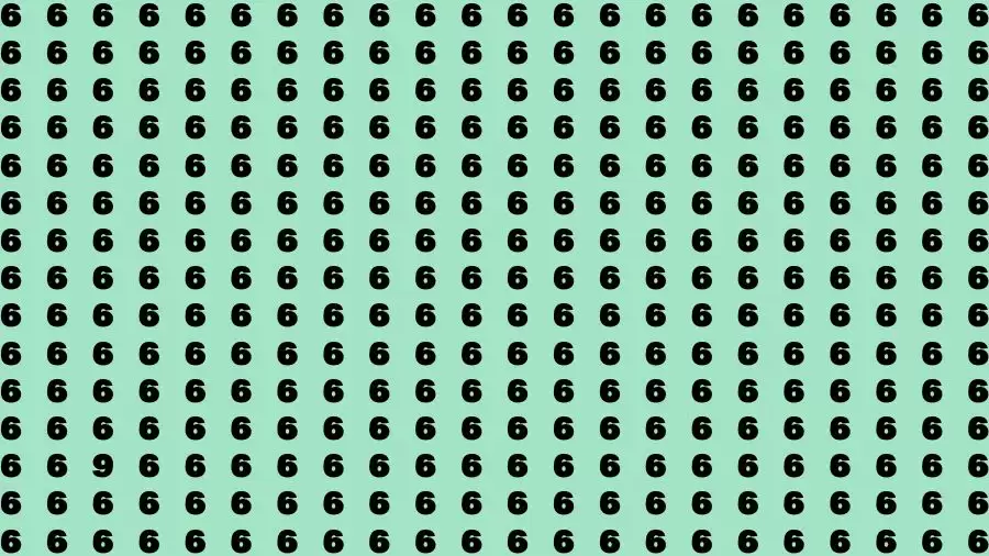 Optical Illusion Brain Challenge: If you have Hawk Eyes Find the Number 9 among 6 in 15 Secs