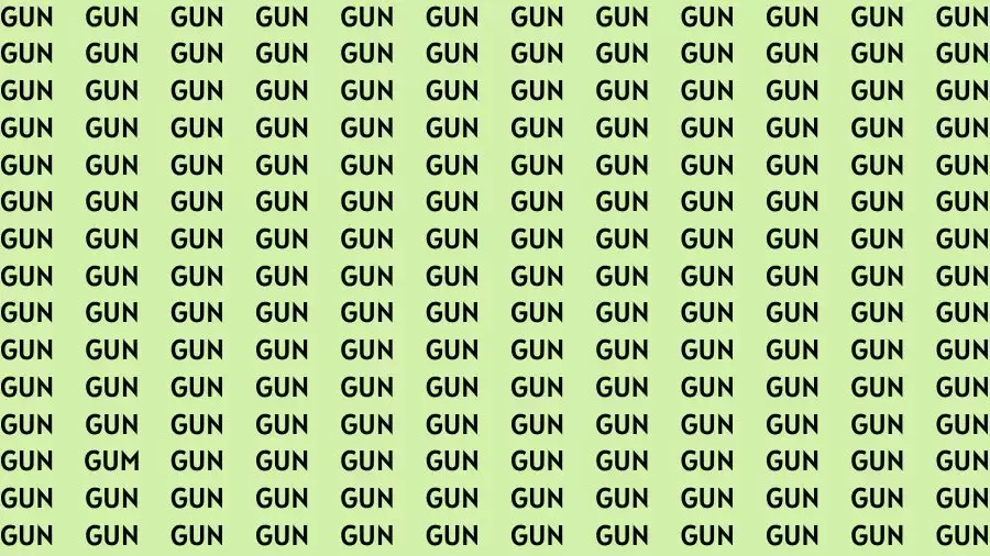 Optical Illusion Brain Test: If you have Sharp Eyes Find the Word Gum in 15 Secs