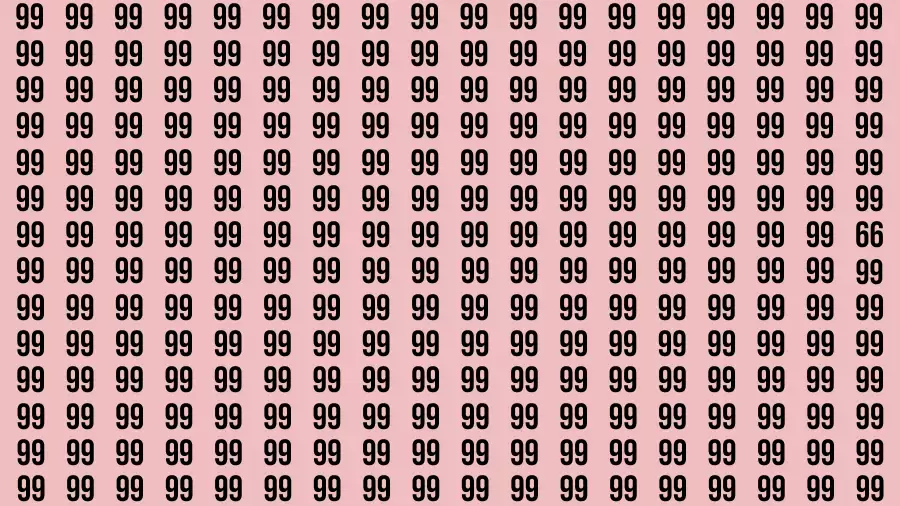 Observation Brain Challenge: If you have Eagle Eyes Find the number 66 in 12 Secs