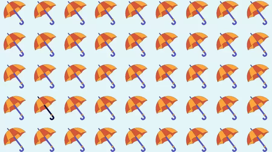 Optical Illusion Brain Test: If you have Eagle Eyes find the Odd Umbrella in 8 Seconds