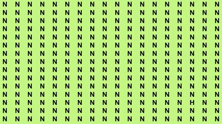 Optical Illusion Brain Test: If you have Sharp Eyes Find the Letter H in 20 Secs