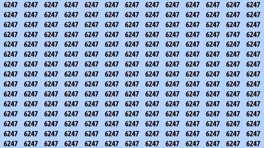 Optical Illusion Brain Challenge: If you have 50/50 Vision Find the number 6747 in 12 Secs