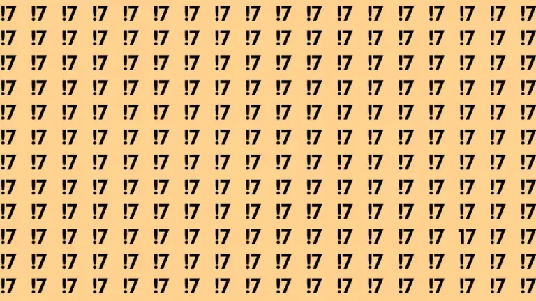 Test Visual Acuity: If you have Hawk Eyes Find the Number 17 in 15 Secs