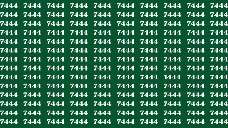 Optical Illusion Brain Test: If you have Sharp Eyes Find the number 1444 in 20 Secs