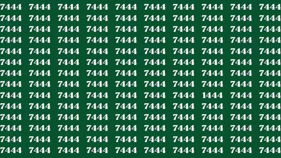 Optical Illusion Brain Test: If you have Sharp Eyes Find the number 1444 in 20 Secs