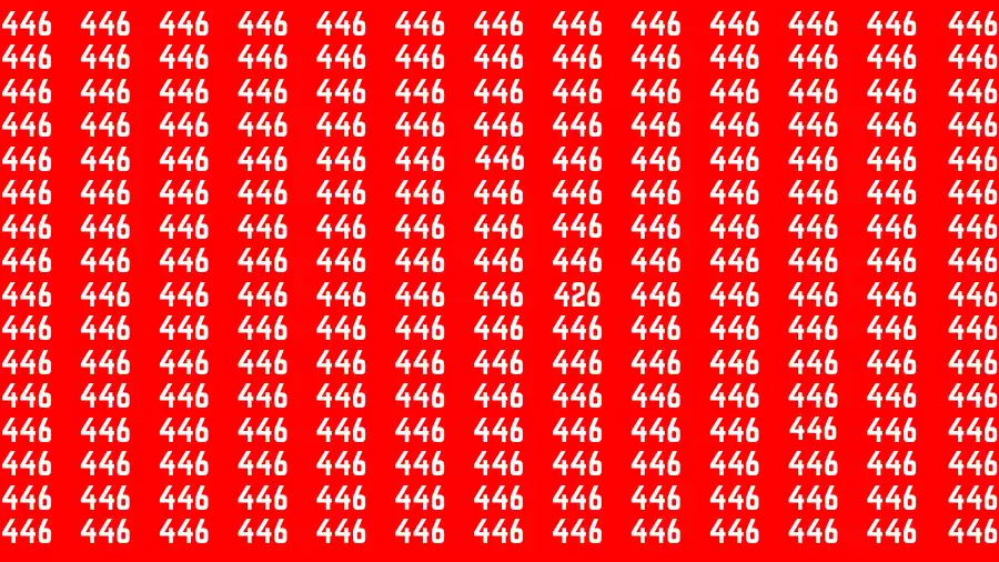 Brain Test: If you have Eagle Eyes Find the Number 426 in 15 Secs