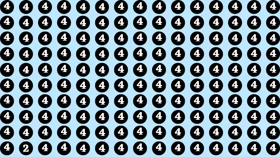 Observation Brain Challenge: If you have Hawk Eyes Find the Number 2 among 4 in 15 Secs