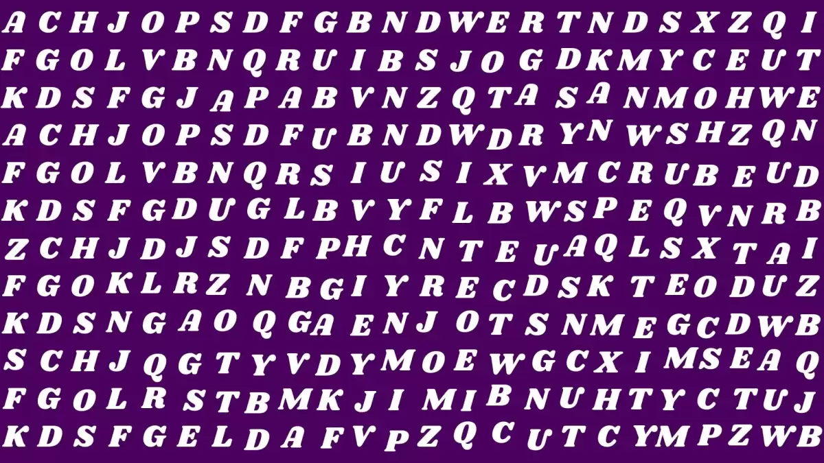 Optical Illusion Visual Test: If you have Eagle Eyes Find the Word Crown in 15 Secs