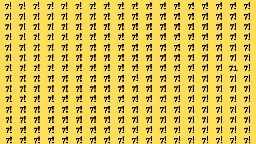 Observation Brain Challenge: If you have Eagle Eyes Find the number 71 in 12 Secs