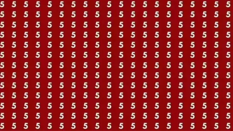 Optical Illusion Brain Test: If you have Eagle Eyes Find the number 2 among 5 in 12 Seconds?