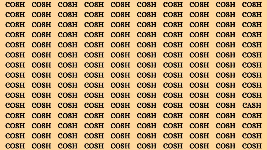 Observation Brain Challenge: If you have Hawk Eyes Find the word Cash In 15 Secs