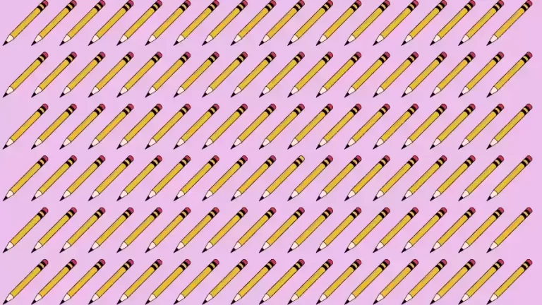 Optical Illusion Challenge: If you have Eagle Eyes find the Odd Pencil in 15 Seconds